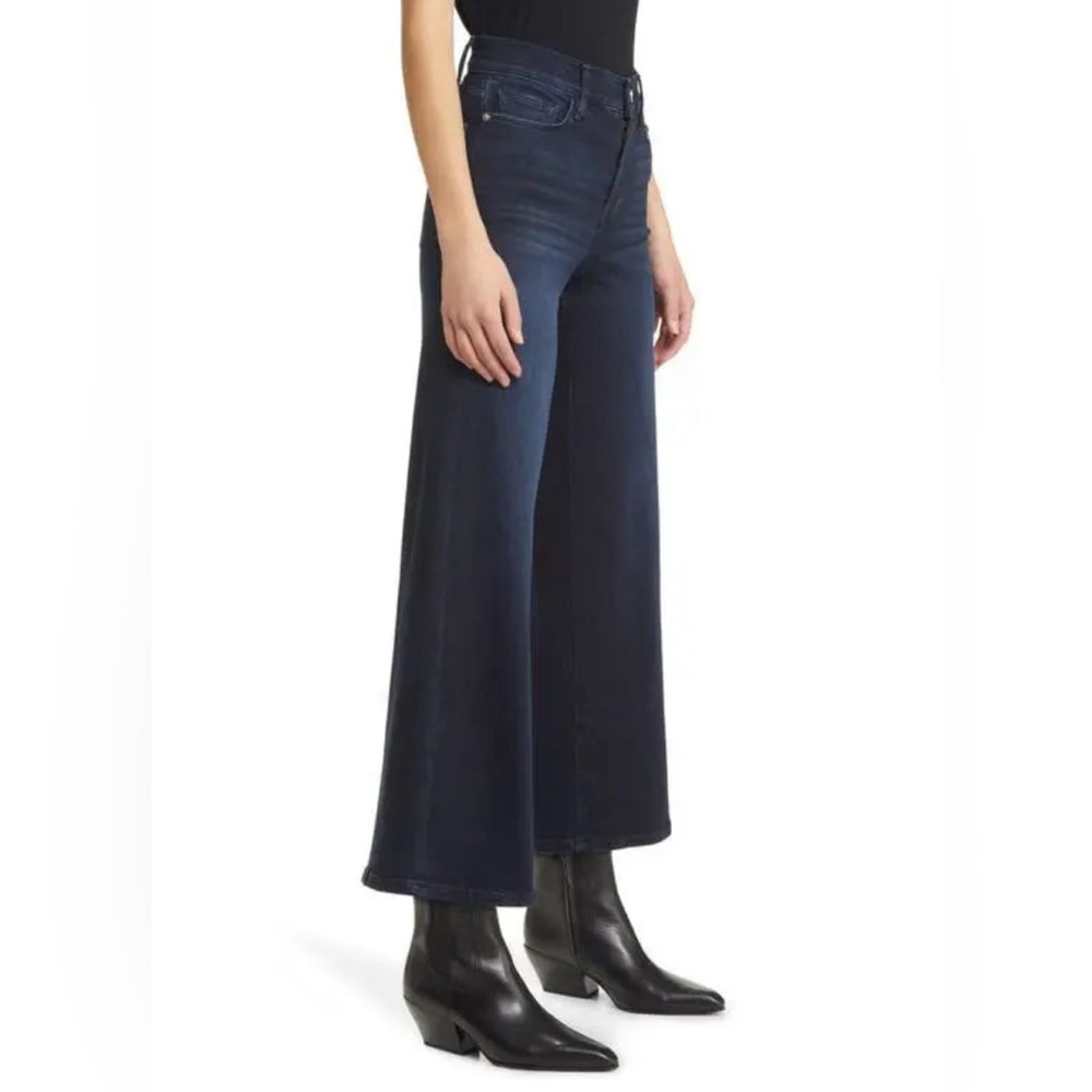 FRAME Le Slim Palazzo Wide Leg Pants Plus sz Jeans Denim 32 Petite High Rise NWT